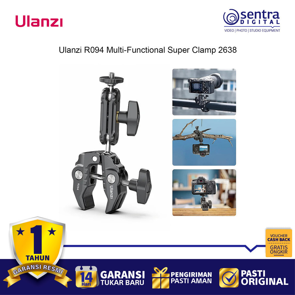 Jual Ulanzi R094 Multi-Functional Clamp with Ballhead Magic arm - 2638 ...