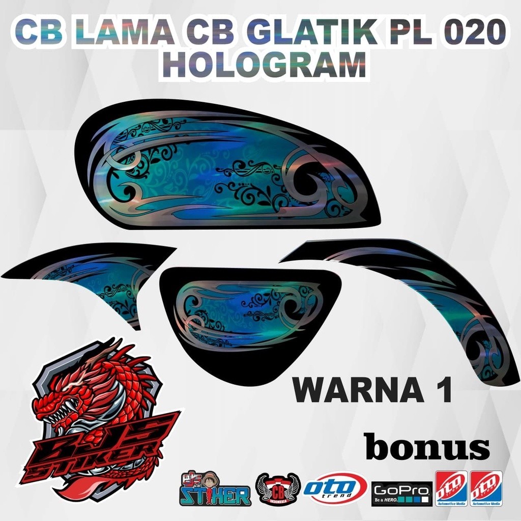 Jual striping cb - striping sticker stiker polet lis hologram CB 100 CB ...
