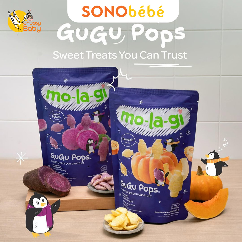 Jual Molagi Gugu Pops Sweet Potato & Pumpkin | Snack Bayi | Shopee ...