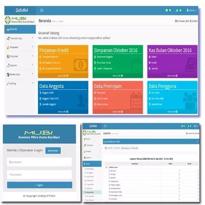 Jual APLIKASI SIMPAN PINJAM KOPERASI BERBASIS WEB | Shopee Indonesia