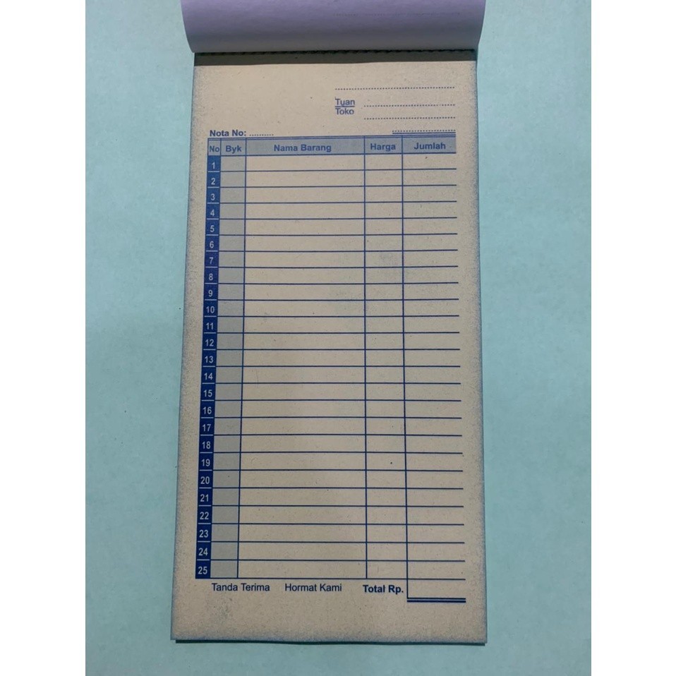 Jual Nota 2 Ply, Nota NCR, Ukuran Lebih Panjang dan Kolom Lebih Banyak ...