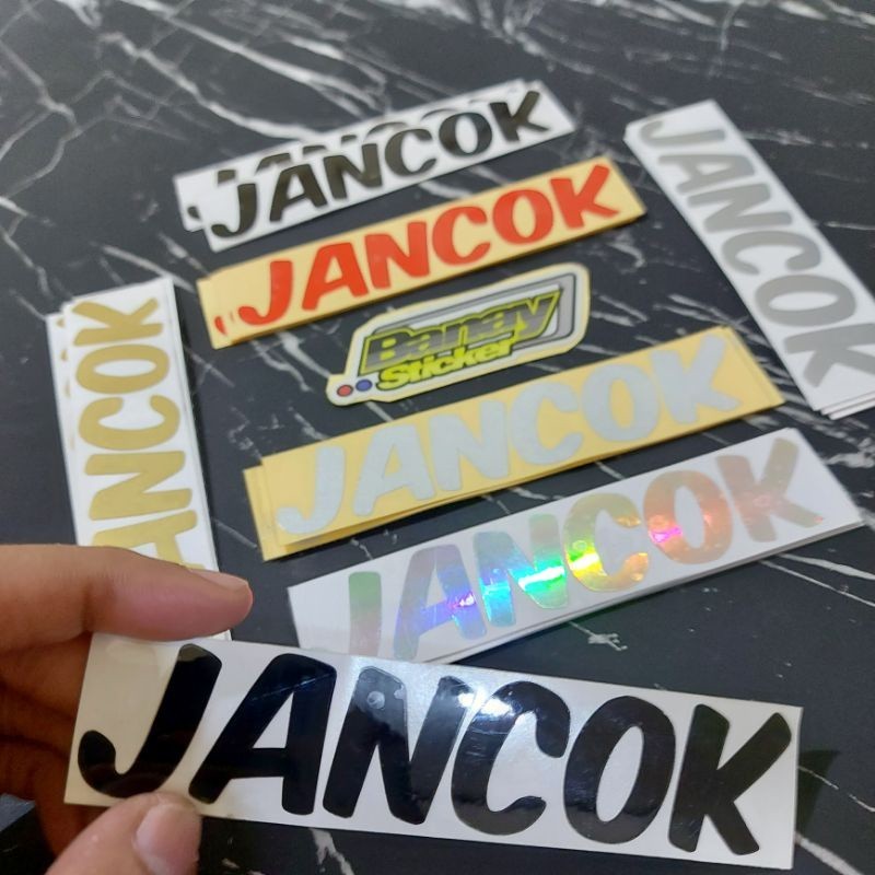 Jual STICKER JANCOK CUTTING | Shopee Indonesia