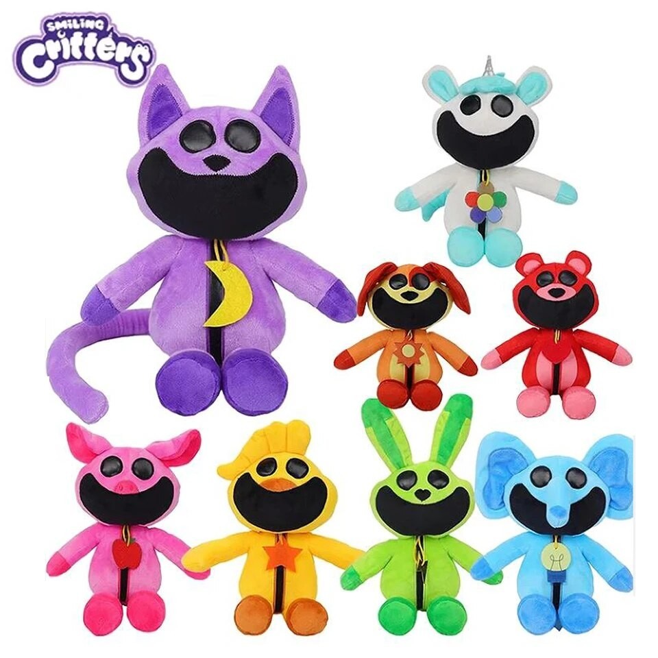 Jual 25-30cm Smiling Critters Plush Toy Smiling Critters Cat Nap Catnat ...