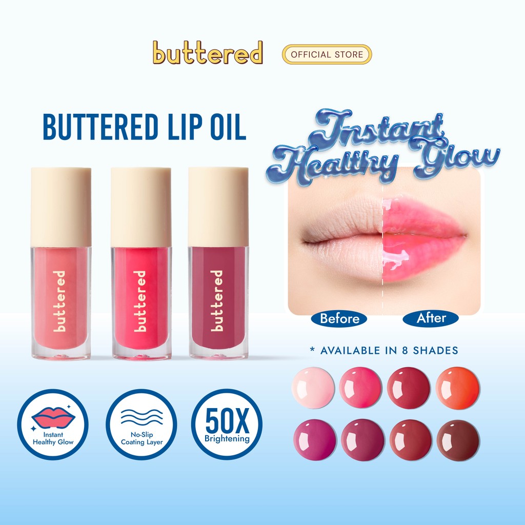 Jual Buttered Lip Oil Instant Healthy Glow Melembabkan Mencerahkan dan ...