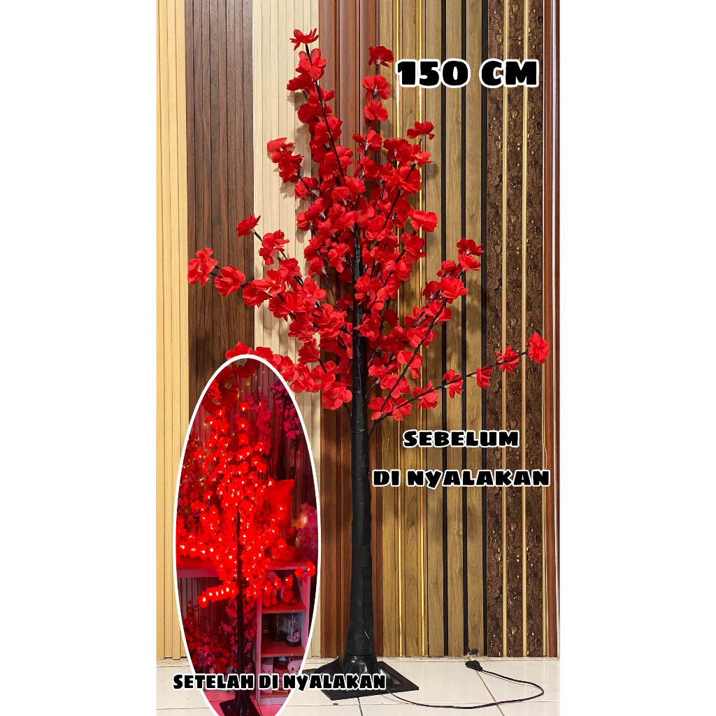 Jual AS78N [210cm 180cm] POHON SAKURA LED CHERRY BLOSSOM IMLEK 2024