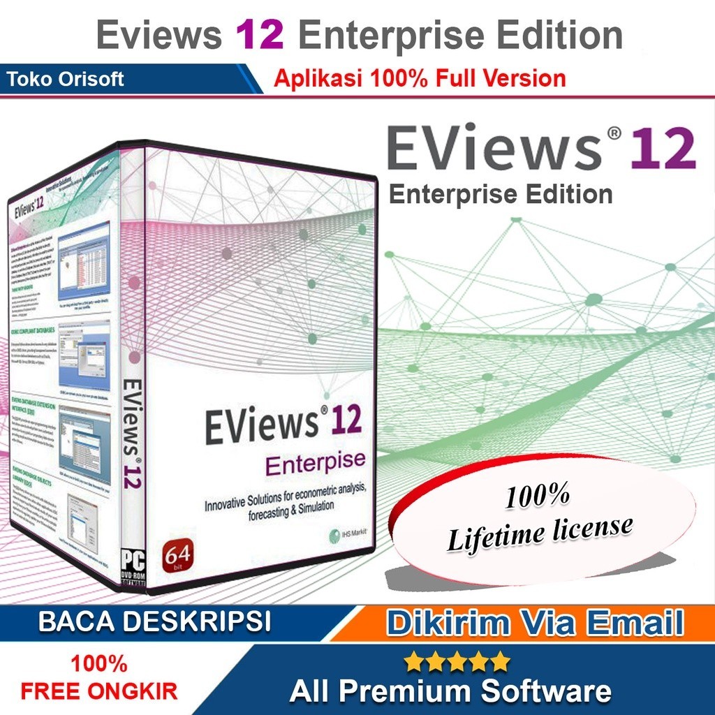 Jual Eviews 12 Aktivasi Serial Number Software Statistik Full Version ...