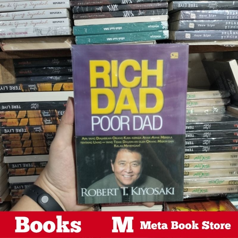 Jual Buku Rich Dad Poor Dad Robert T Kiyosaki Meta Bookstore Shopee