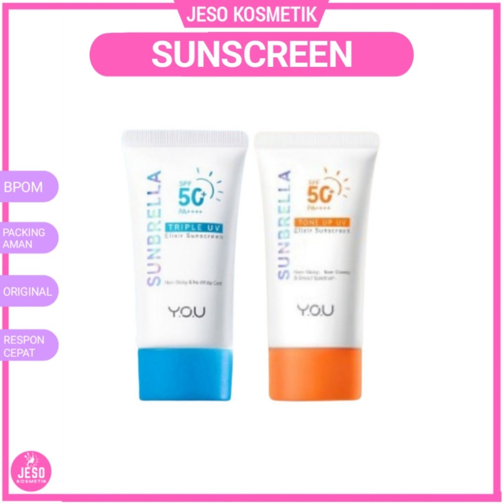 Jual JESO - ️️ YOU SUNBRELA TRIPLE UV ELIXIR SUNSCREEN / TONE UP UV ...