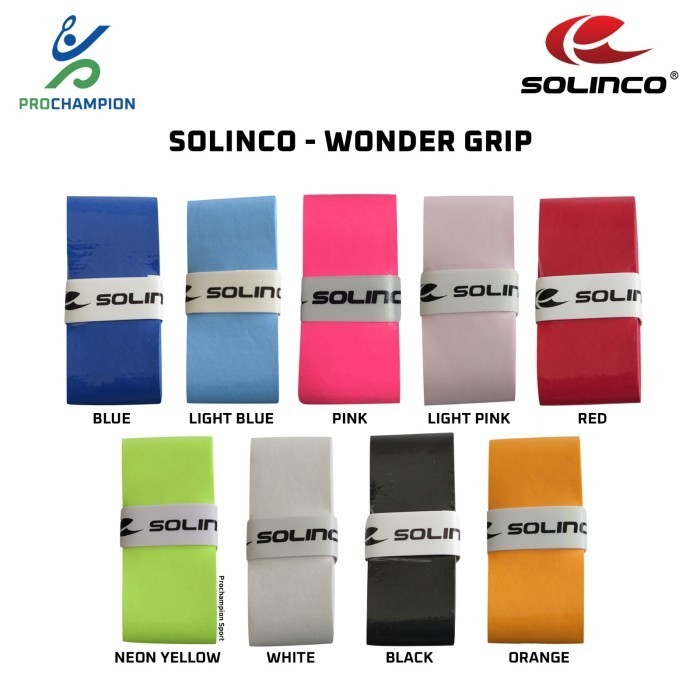 Solinco Wonder Grip Tennis Overgrips - 12 Stück, Weich & Klebrig