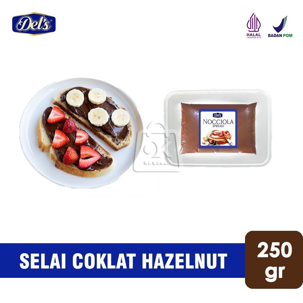 Jual Selai Coklat Hazelnut Filling Spread NOCCIOLA (Repack 250gr ...