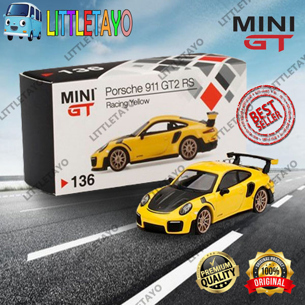 Jual MINI GT 136 PORSCHE 911 GT2 RS RACING YELLOW RWB SPORT CAR ...