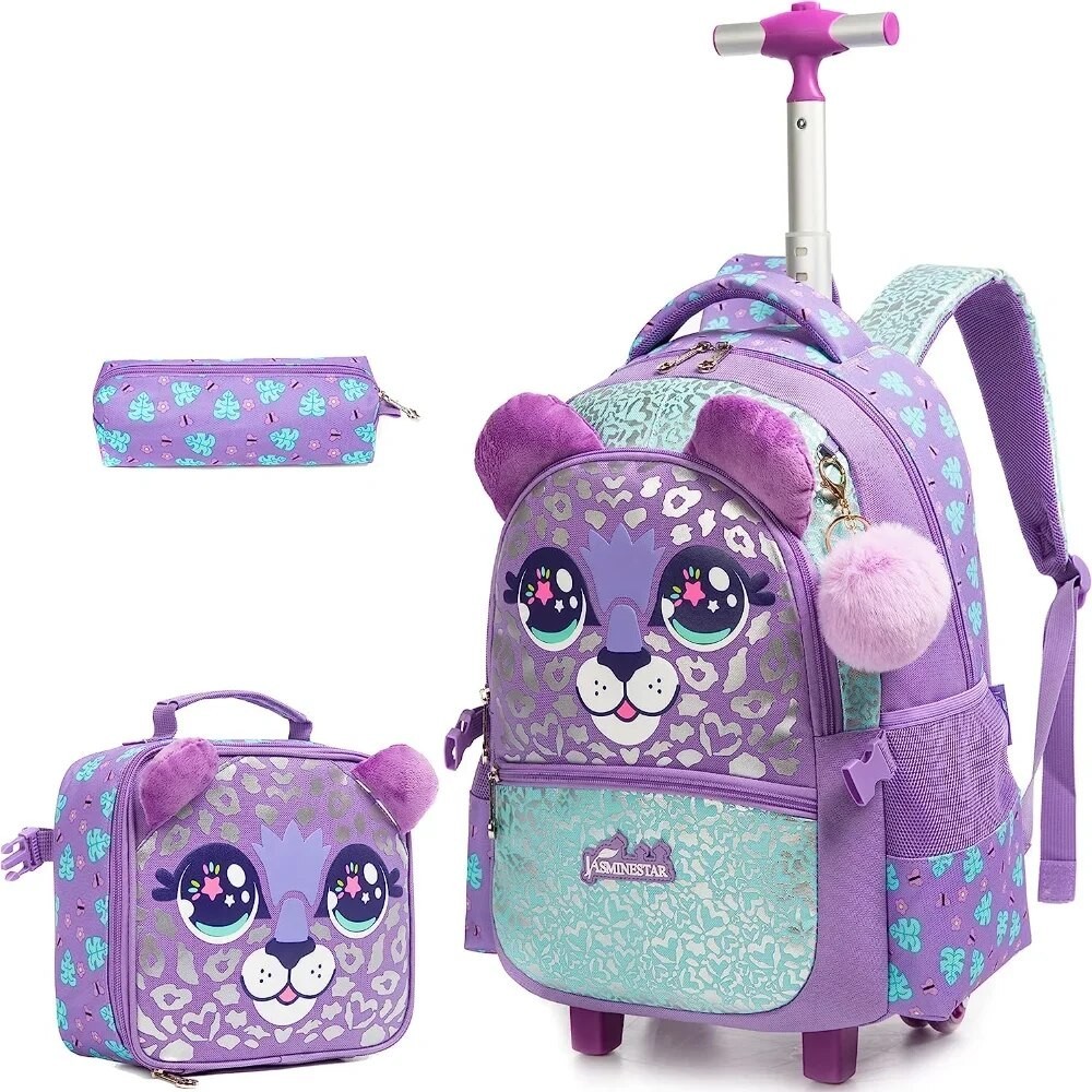Jual Unicorn Rolling Backpack for Girls Kids Backpack with Wheels ...