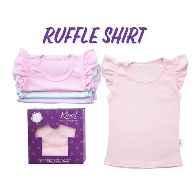 Jual TSHIRT KAZEL RUFFLE SHIRT ISI 4 PCS | Shopee Indonesia