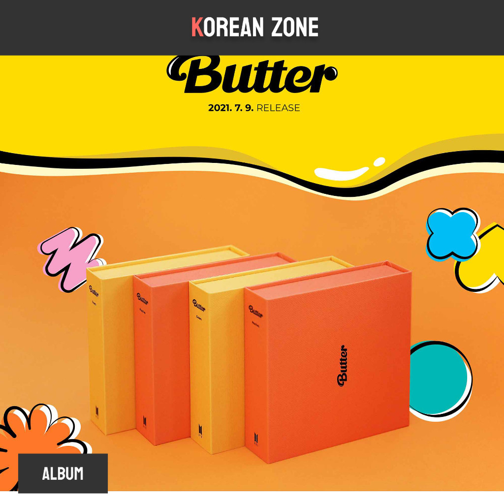 Jual BTS Butter Peaches dan Cream Ver Album BTS Original Ready Sealed