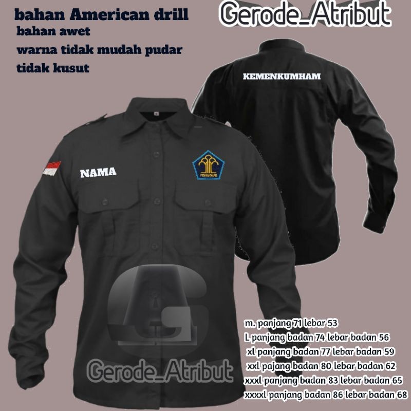 Jual Kemeja Pdl Kemenkumham Kemeja Kemenkumham Baju Kemeja