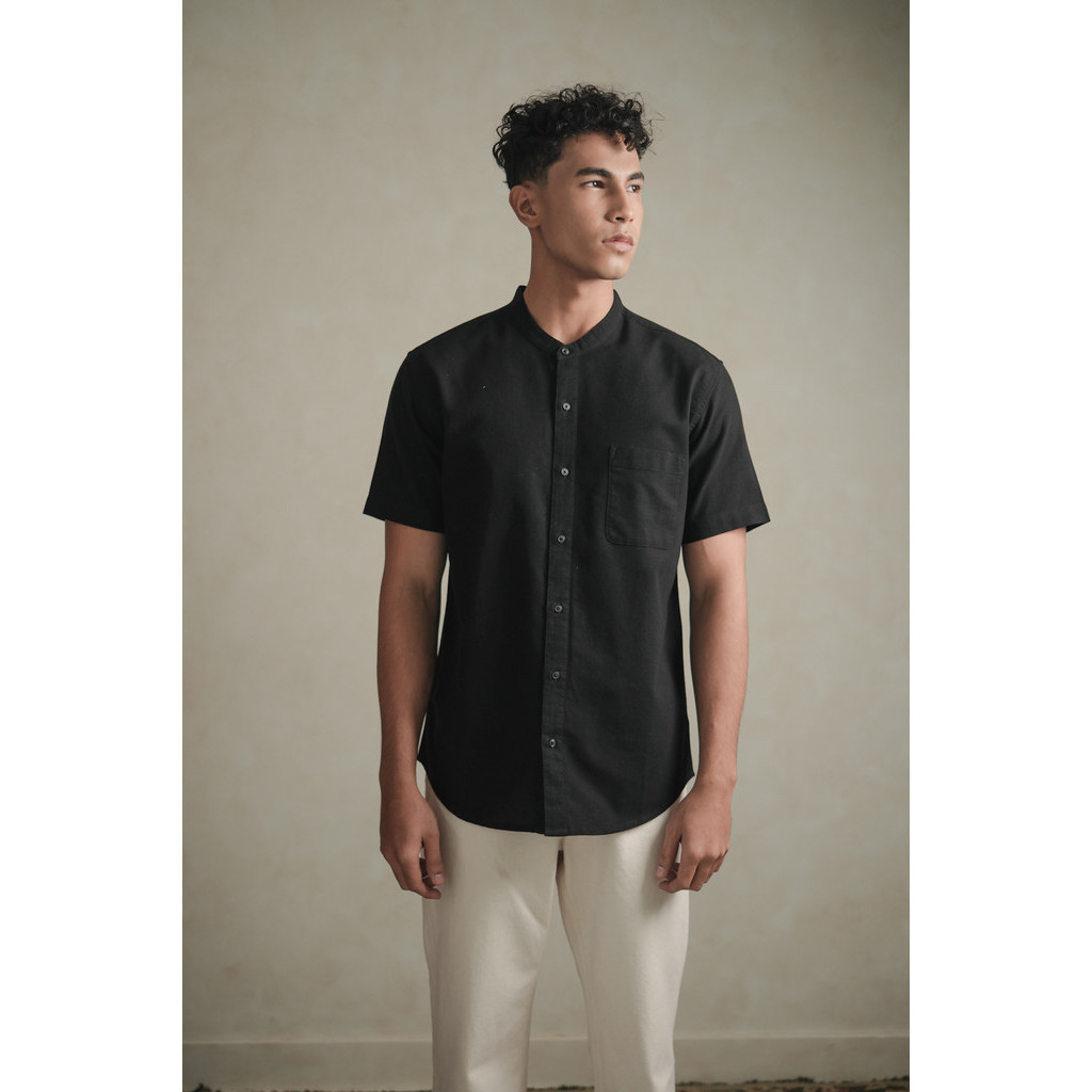 Jual Larusso Khair Collection - Kemeja Koko Rami Basic Polos Pria ...