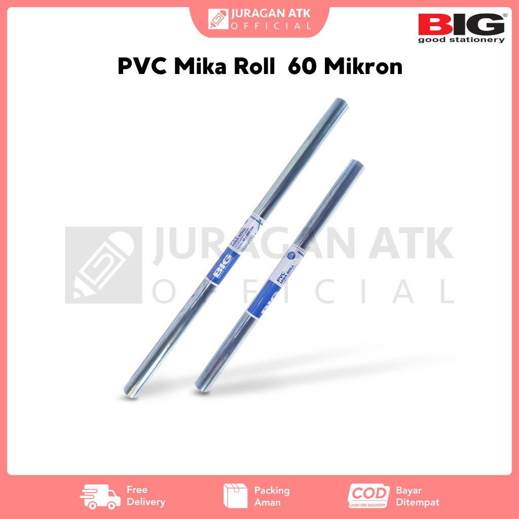 Jual Pvc Mika Roll Big Sampul Buku Plastik Mika Big Rol Tebal 60