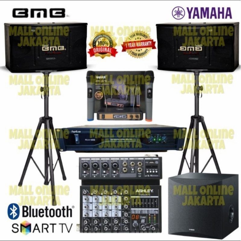 Jual Paket Karaoke Set BMB 10Inch Subwoofer Yamaha 8inch SoundSystem ...