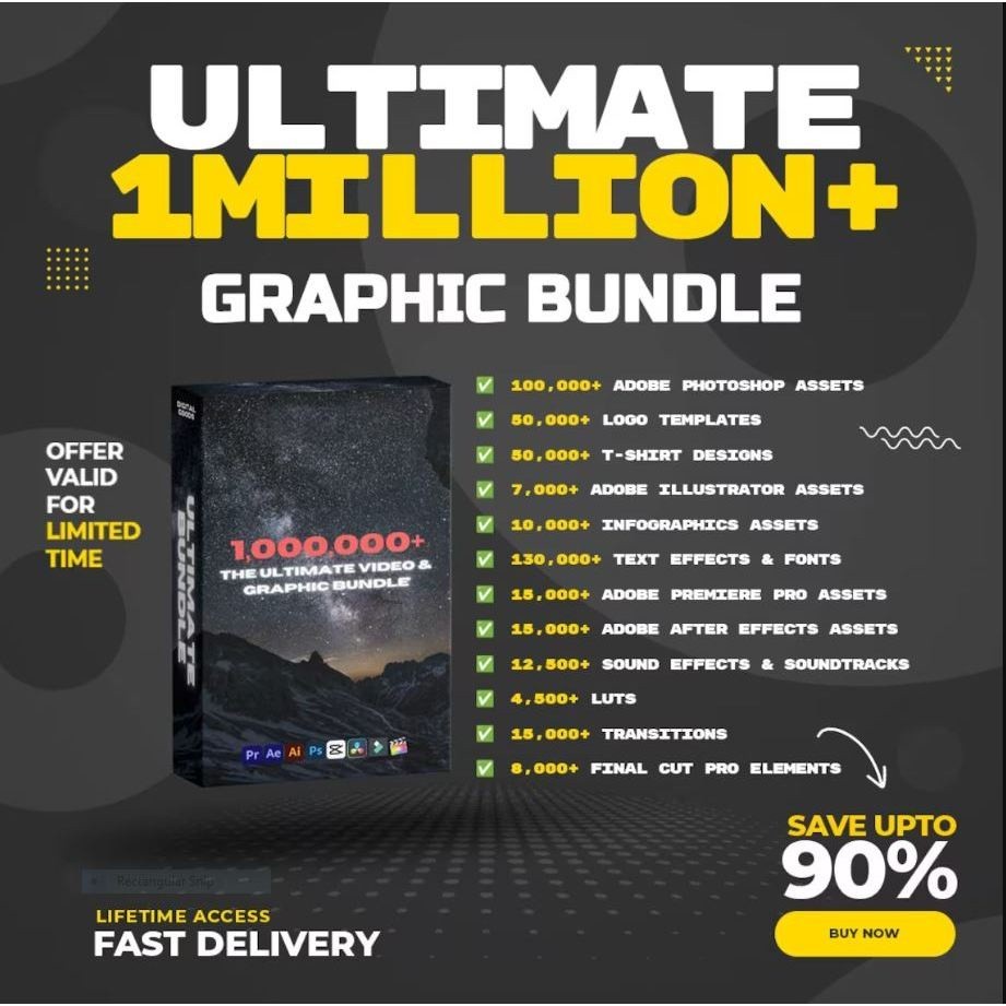 Jual 1 Million Graphics Bundle | Graphics and Video | Editable ...