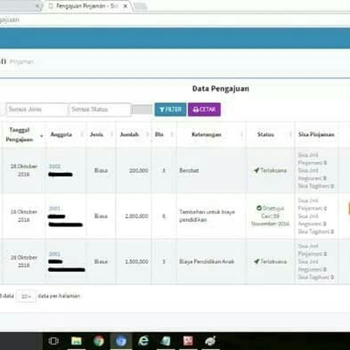Jual APLIKASI SIMPAN PINJAM KOPERASI BERBASIS WEB | Shopee Indonesia