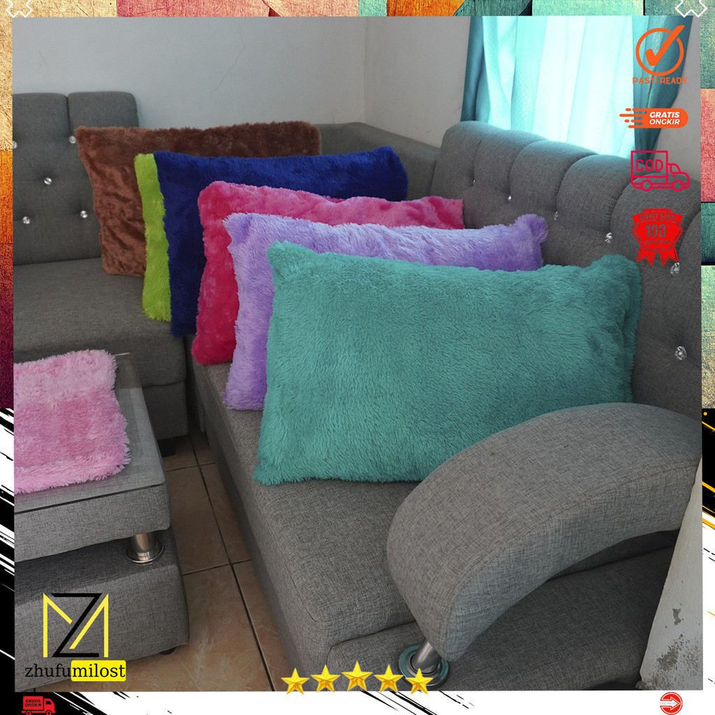 Jual Sarung bantal tidur 60x43cm bulu rasfur glosy premium | Shopee ...
