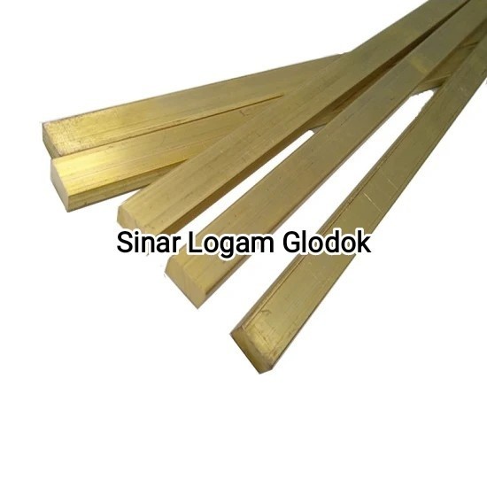 Jual plat strip kuningan tebal 5mm ukuran 10mm x 3 meter inlay kuningan ...