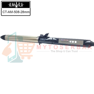 AMARA CT AM 508 Klintong Rambut Gold Tourmaline Barrel Plat Dapat Di Kunci Catokan Pengeriting