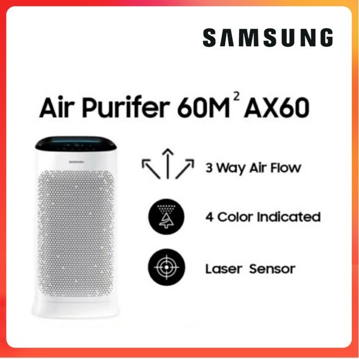 Jual SAMSUNG AX60R5080WD AIR PURIFIER 60m2 WITH 3 WAY AIRFLOW AX60R ...