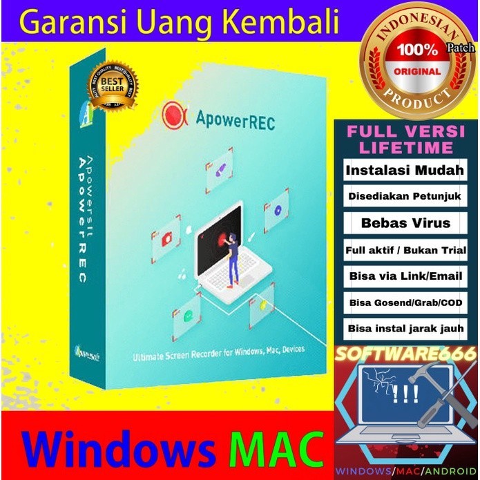 Jual Software Record Layar PC: ApowerREC 1.4 [WIN] - SOFTWARE ...