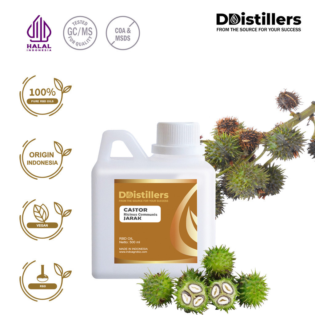 Jual Minyak RBD Castor / Jarak RBD Oil Asli 100%, 500ML-1L HDPE ...