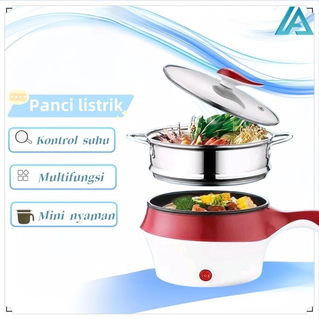 Jual Panci Listrik Kompor Listrik Mini 1.2L Kompor Listrik Pelapis Anti ...