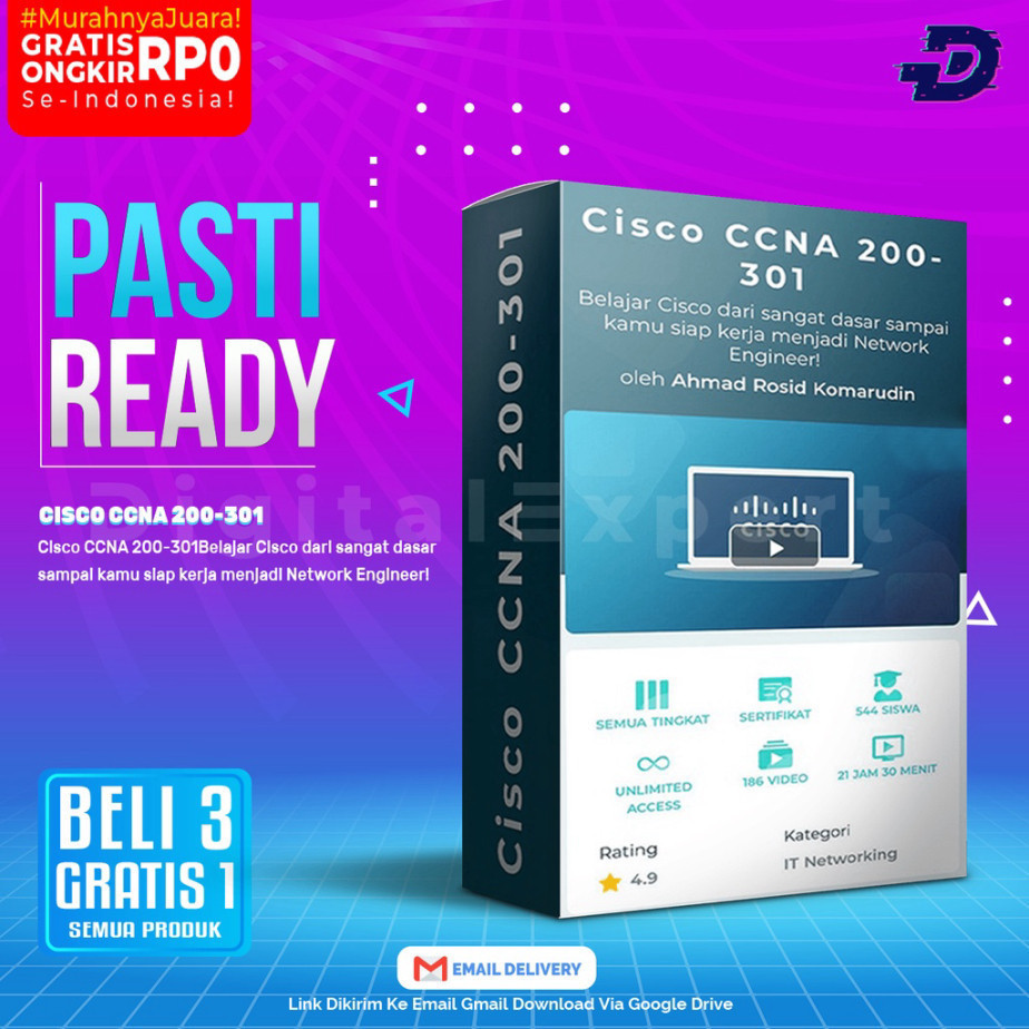 Jual 35 [ECOURSE] CISCO CCNA 200-301 - Belajar tentang Networking Basic ...
