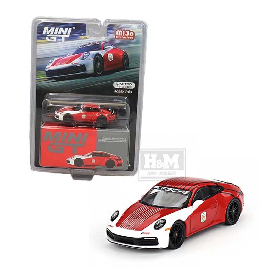 Mini GT 1:64 Porsche 911 Carrera S Safety Car IMSA Daytona 24h 2023 - MGT00699