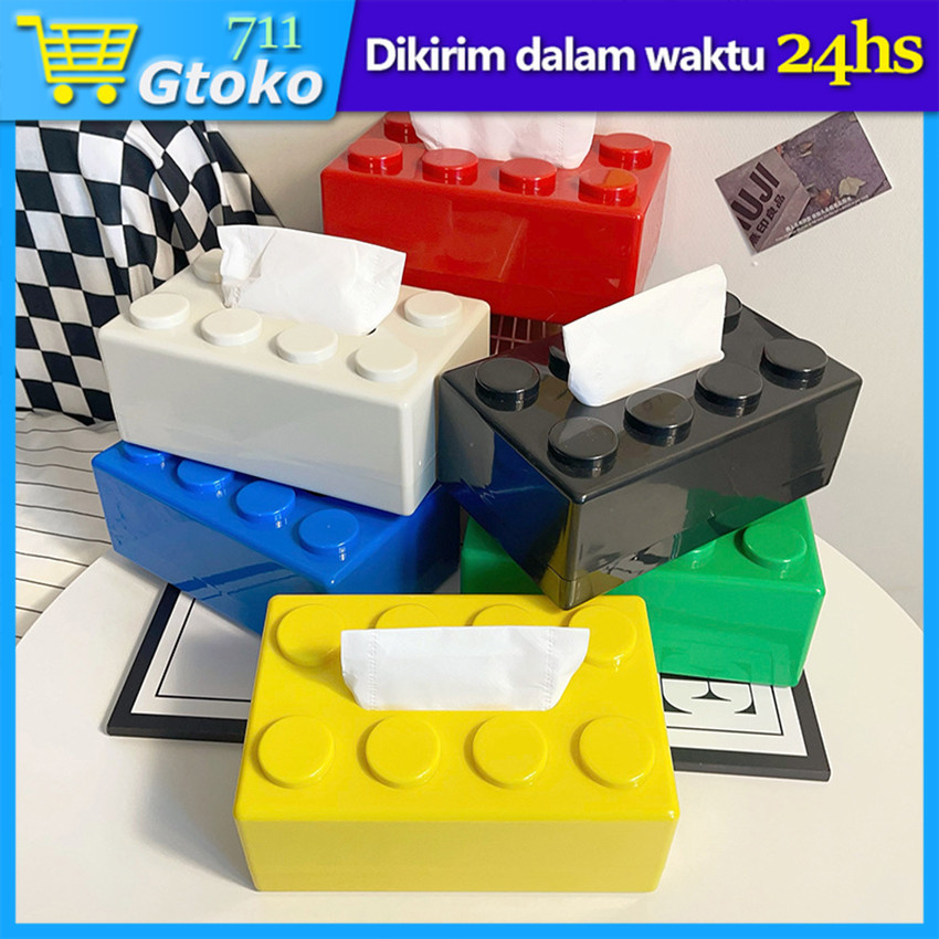 Jual Building Block Tissue Box Brick Kotak Tempat Tisu Dinding Tempel ...