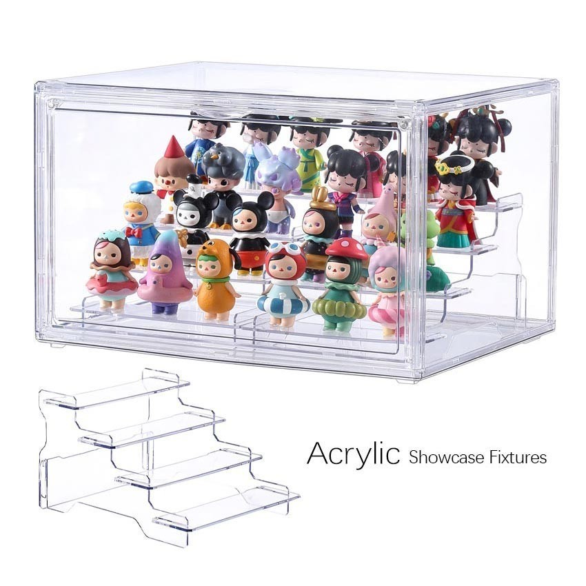 Jual 4 Layer Akrilik Stand Display Action Figure Popmart Besar / Rak ...