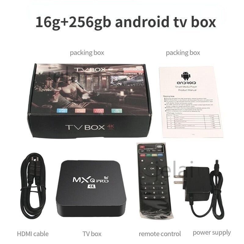 MXQ Pro 4k 5g 16g+256gb Android 11 Stb Android TV Set Top Box Tv Digital  Box TV Tabung Smart TV Box Full Root Unlock Ultra HD