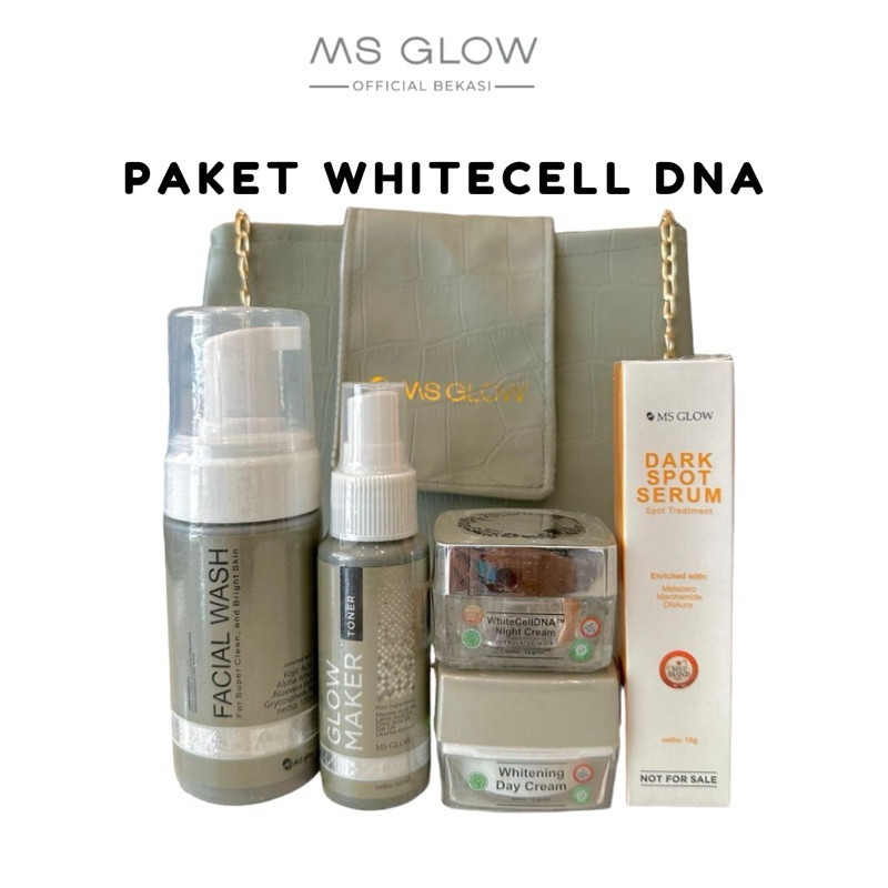 Jual MS GLOW Paket White Cell DNA (FREE DARKSPOT) | Shopee Indonesia