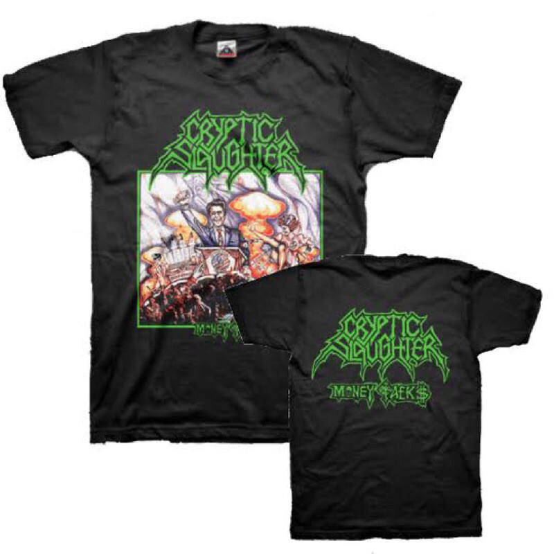 Jual Tshirt CRYPTIC SLAUGHTER Money Talks Tour Vintage Koleksi Kaos ...