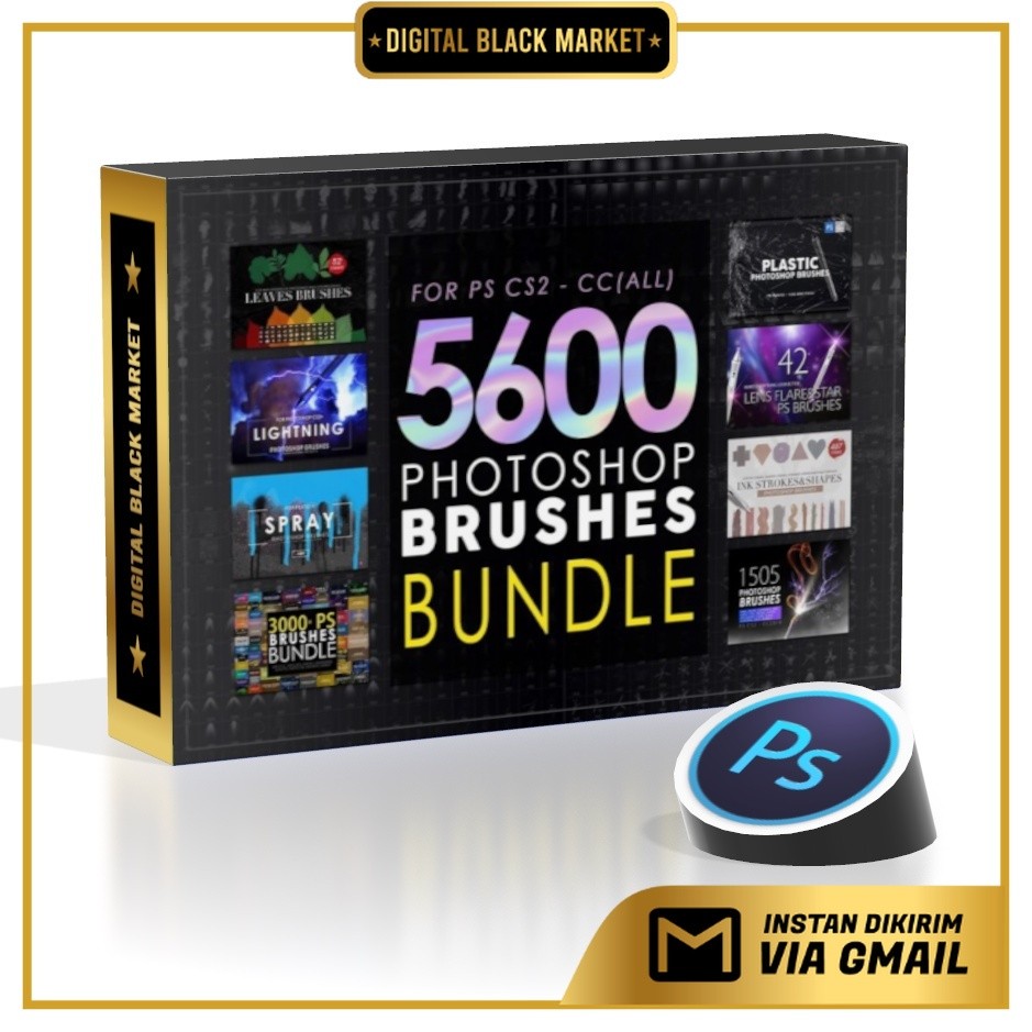 Jual 5600 Photoshop Brushes Mega Bundle 19 GB - The Bing Bang Pack ...