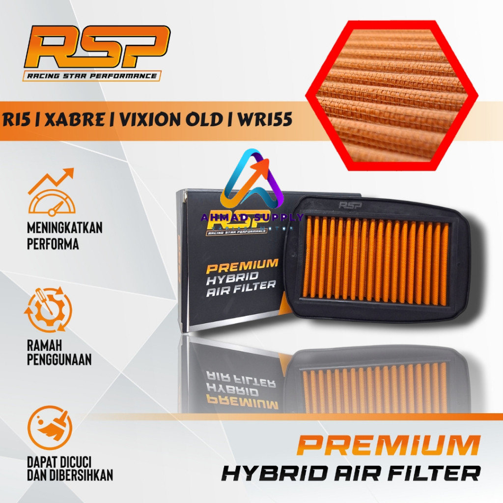 Jual Filter Udara Motor Yamaha R15 V2 / Vixion Old V1 V2 / Xabre ...