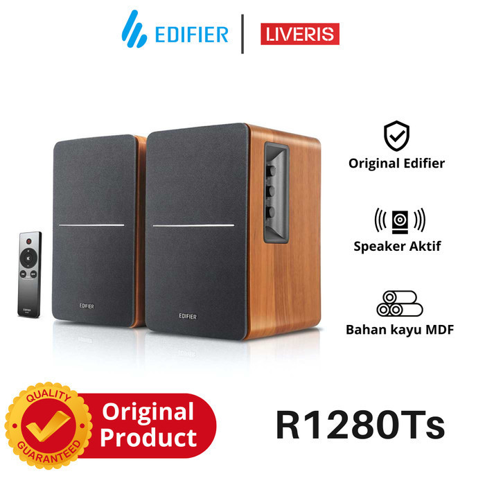 Jual Edifier R1280Ts Bookshelf Speaker PC Laptop Aktif 2.0 Original ...