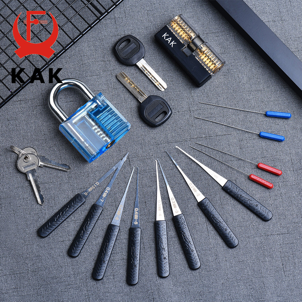 Jual KAK Transparent Visible Pick Cutaway Practice Padlock Lock With ...