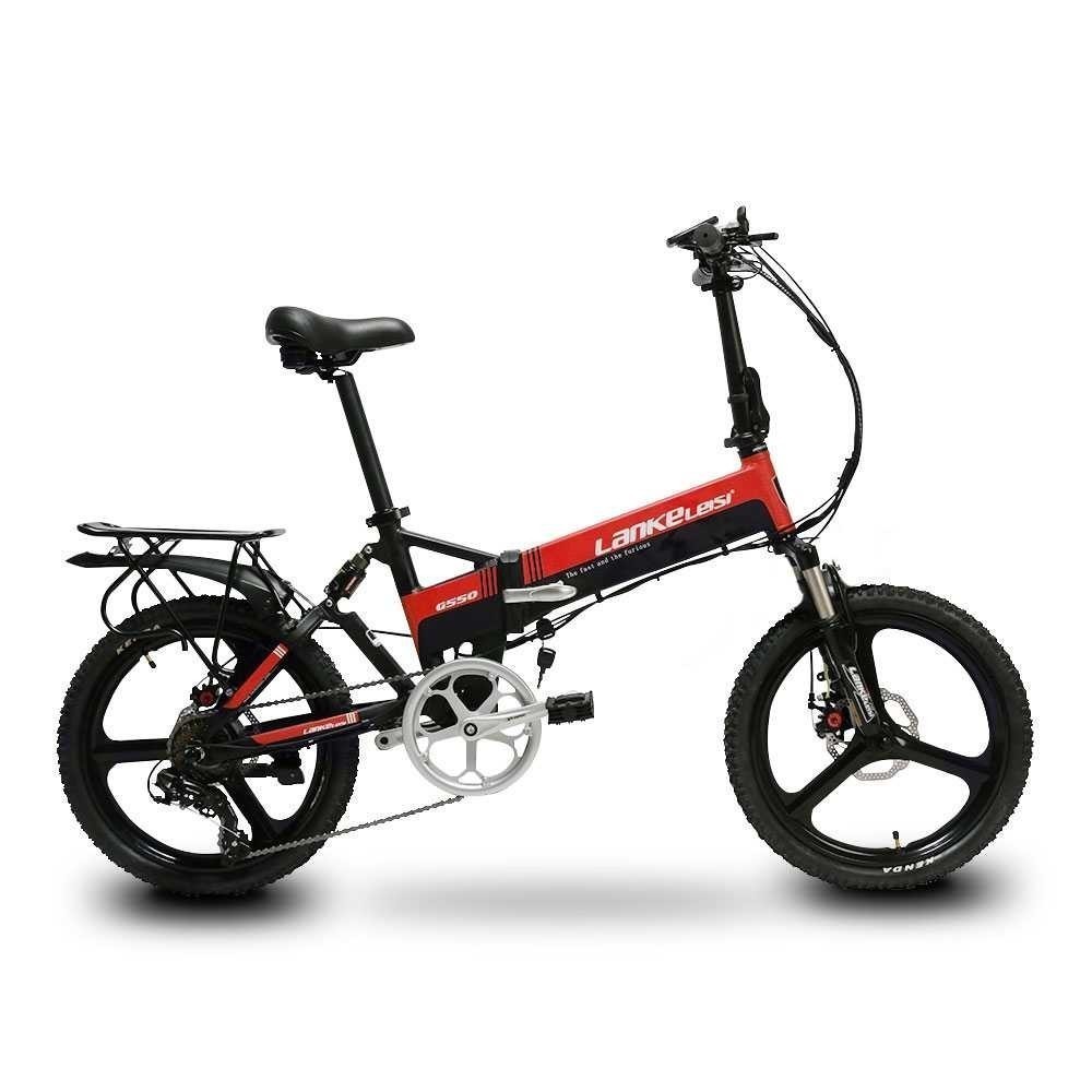 Jual Lankeleisi Sepeda Listrik Lipat Folding Bike Elite Version 48V 10 ...