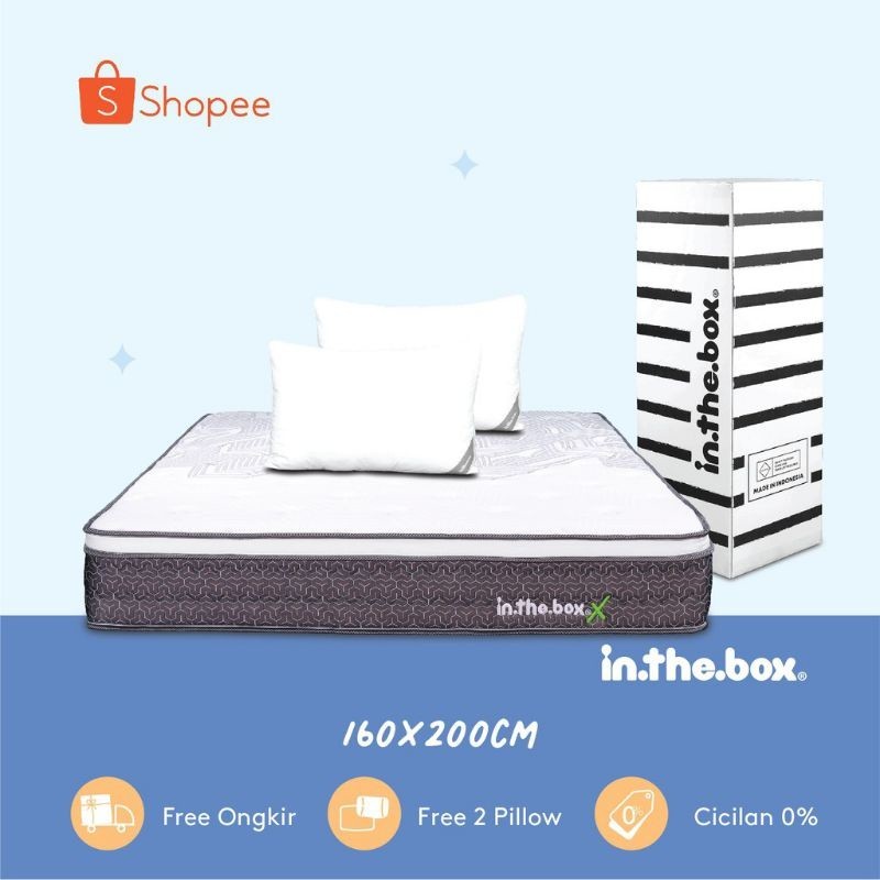 Jual Kasur Spring Bed Inthebox X Ukuran X Queen Size Shopee