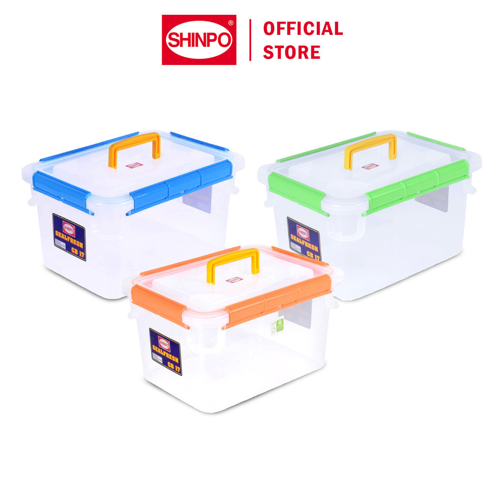 Jual SHINPO Sealfresh Multipurpose Storage Container Box Plastik CB 17 ...