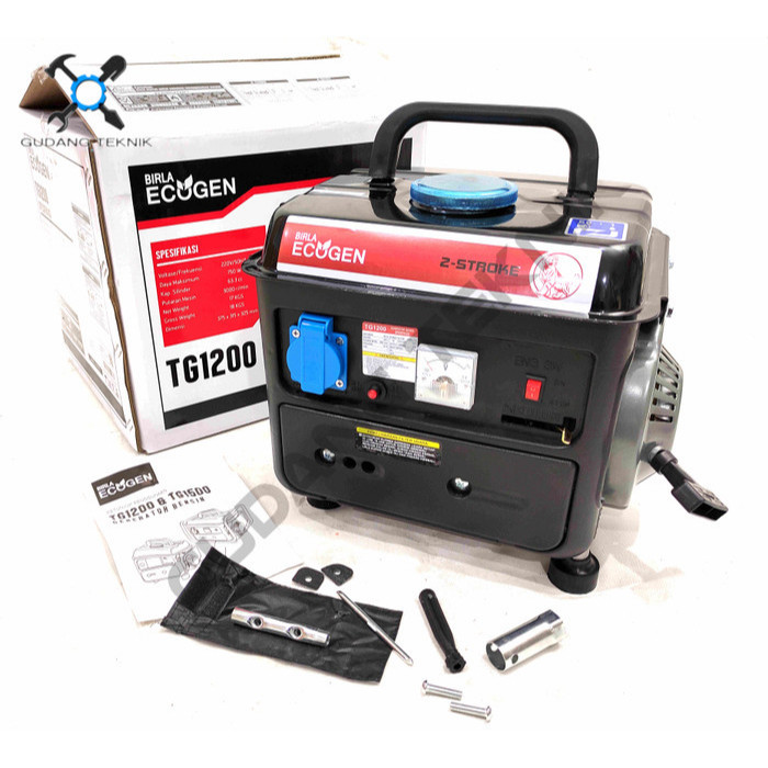 Jual Mesin Genset Listrik 650Watt 2 Tak TG1200 BIRLA ECOGEN / Power ...