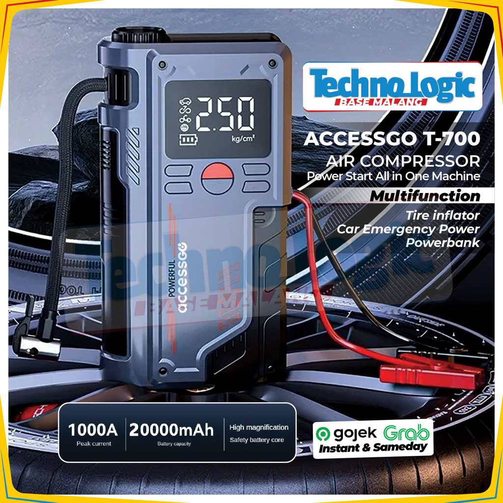 Jual ELEKTRIK POMPA UDARA Digital T-700 Multifungsi AIR COMPRESSOR ...