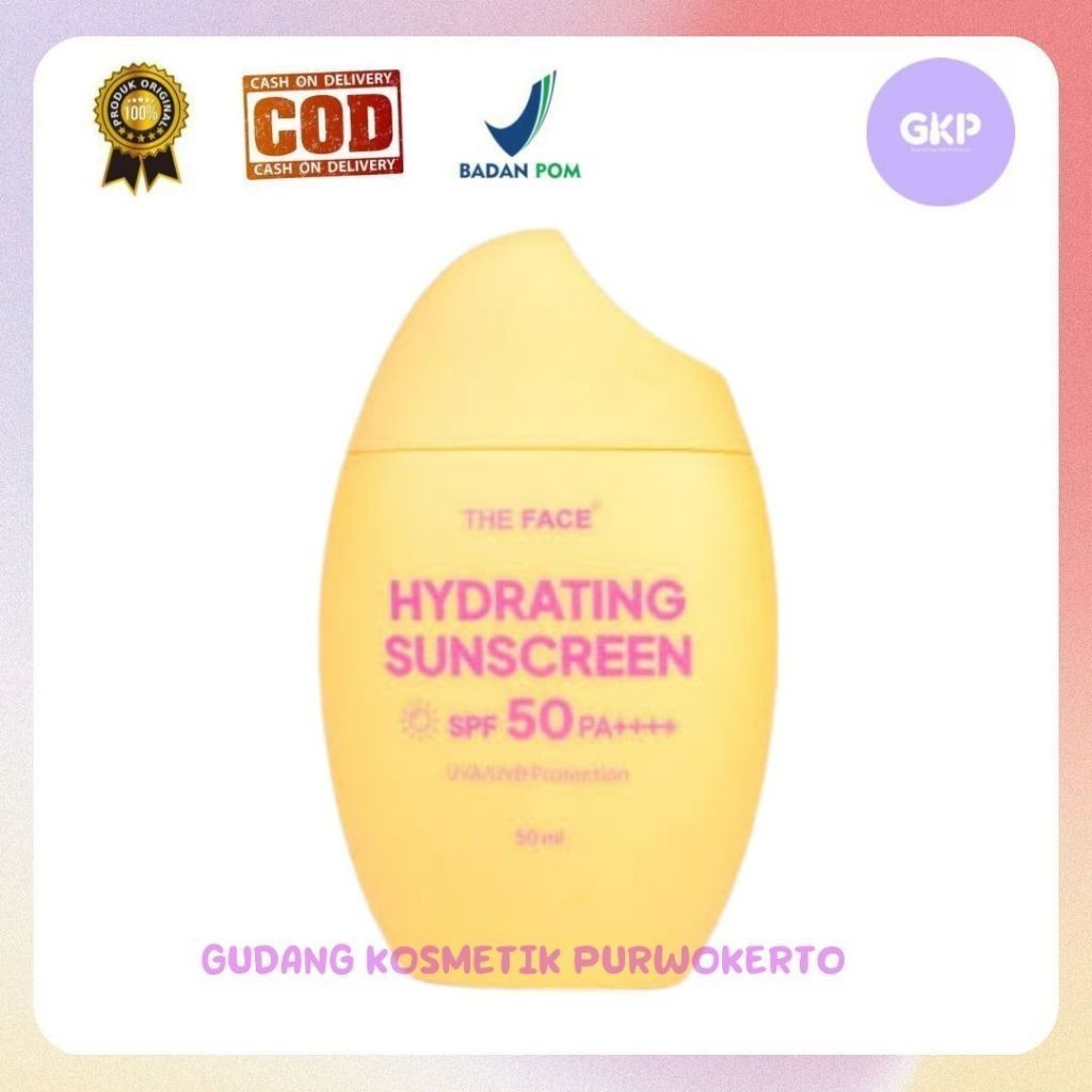 Jual The Face Hydrating Sunscreen SPF 50 PA++ 50gr | Shopee Indonesia