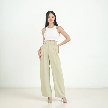 Tutuloph Basic Long Kulot V3 Kulot Celana Karet Kantor Highwaist Pants Flowy Pants All Size