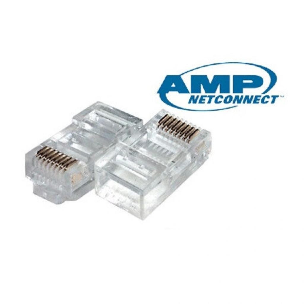 Jual Terbaru AMP Netconnect Modular Plug RJ45 Standard Body Solid 5 ...
